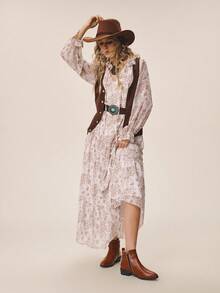 Styleloop Women's Buckle Design Casual Everyday Versatile Chunky Heel Ankle Boots - Burgundy - View 6