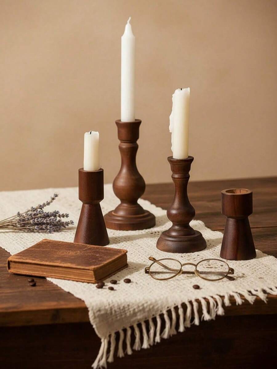 Zazumi 1pc Vintage Copper-Color Candle Holder, European Style Decorative Candle Stand For Bedroom, Living Room, Hotel, Wedding, Church, Cafe, Holiday Gift,Cozy Home, Rama Table Decor, Mother's Day Gift, Party Use, Family Dining, High-End Restaurants Supplies, Housewarming Gift