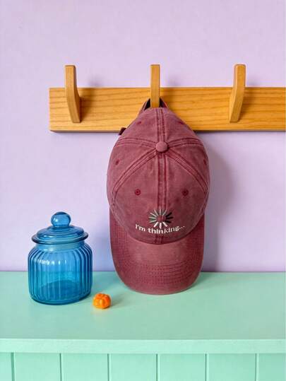 Joivida 复古水洗棉棒球帽，刺绣男女通用卡车帽，透气棉质网眼后幅，休闲日常通勤帽，购物旅行遮阳帽，可调节按扣后扣，街头潮流时尚，Y2K复古帽，男女通用