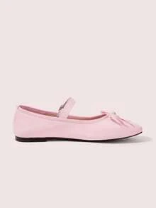 CUCCOO DOLLMOD Round Toe Comfortable Pink Bow Fashionable And Elegant Women's Flat Shoes Spring Shoes Spring Break Easter - girl powder - View 10