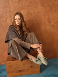 Rosivie Giày bệt nữ thường ngày đa năng, thích hợp đi làm. - Màu xanh Bạc hà - Xem 14