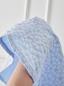 Diamond Collar, Jacquard Textured Fabric, A-Line Maxi Skirt, Elegant High Waist Snug Fit, Fashion & Graceful For Teenage Girls In Summer - Blue - View 6