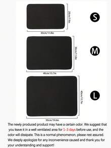 1Pc Kitchen Countertop Mat, Absorbent And Dry,Solid Color Kitchen Countertop Dish Drying Mat For Bowls, Plates And Chopsticks, Sink, And Hand Wash Area, Made Of Quick-Drying Diatomaceous Earth, Available In Three Sizes Christmas For Holiday Gift Giving - Black - View 9