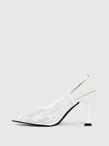 CUCCOO SZL Women Heeled Sandals Valentine's Day - White - View 6