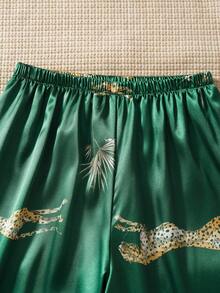 EverLounge Conjunto de pijama de camiseta de tirantes para mujer - Multicolor - Ver 3