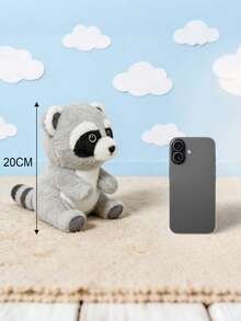 浣熊、熊猫和大象造型的可爱毛绒玩具，采用超柔软的短毛绒面料，手工制作，纤维填充，钩织而成，是送给父母的完美礼物。 - 彩色 - 查看 8