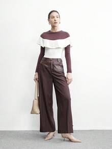 CUCCOO BIZCHIC 女士尖头搭扣设计时尚高跟鞋，适合日常穿着 - 杏色 - 查看 6