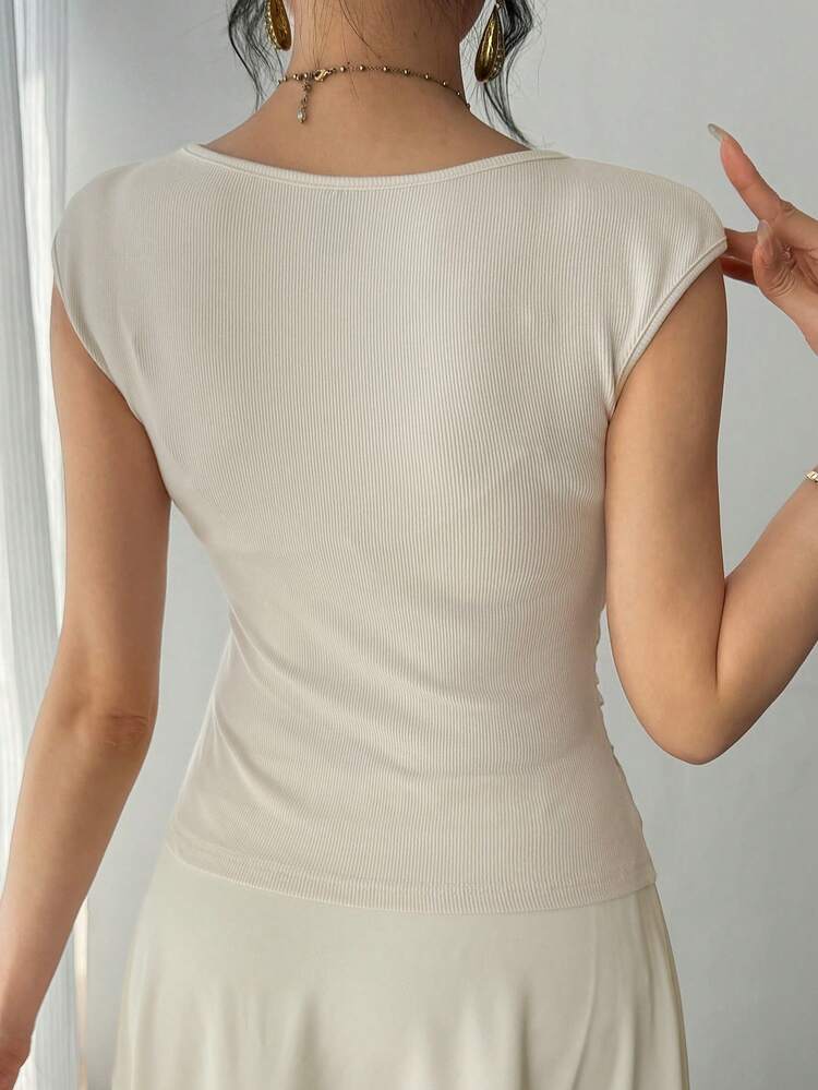 Women's Elegant Sequin Decor Hollow Out Top, Summer,Wedding Guest Dress Women