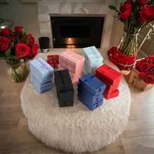 24件套蝴蝶结首饰礼盒，小型首饰礼盒，戒指、耳环、手链收纳盒，项链收纳盒，包装盒，节日礼物，周年纪念日，婚礼，生日，首饰展示和包装用品，串珠和首饰制作，生日礼物，节日礼物，朋友礼物，首饰展示，首饰携带，盒子，秋季装饰，圣诞礼物，万圣节礼物，项链盒，情侣礼物 - 多色4 - 查看 6