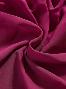 ROMWE 性感露背吊带多层裙摆迷你连衣裙 - 紫色 - 查看 8