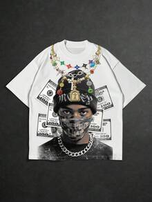 Manfinity EMRG 男士T恤 - 彩色 - 查看 1