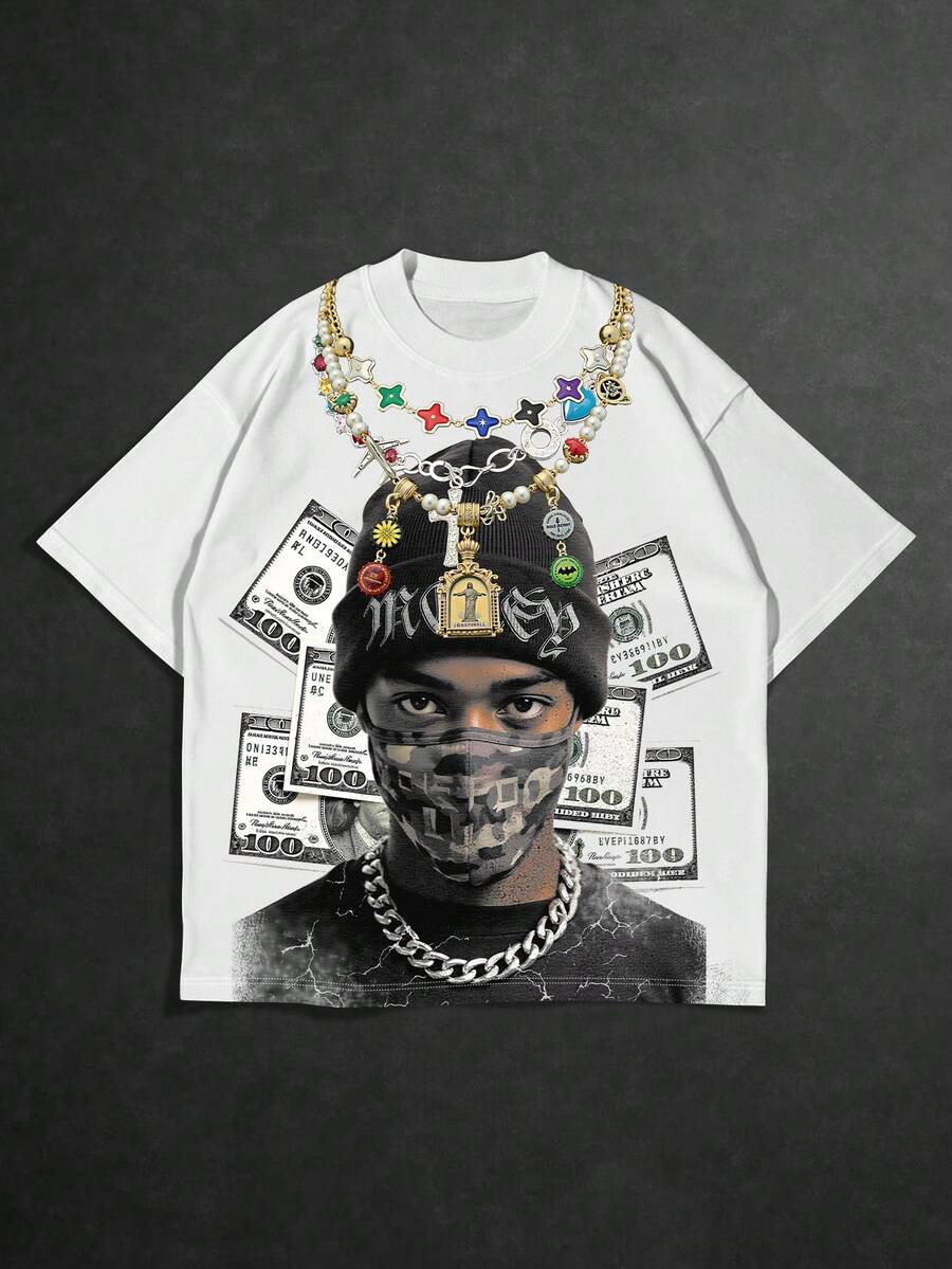 Manfinity EMRG 男士T恤 - 彩色 - 查看 1