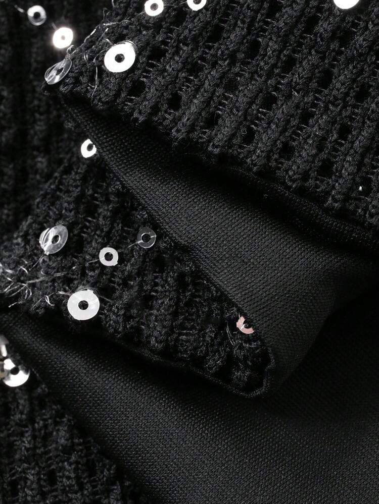 Women's Elegant Commuter Sequin Decorated Skirt