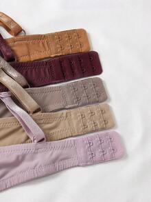 DesireSculpt 5 件装女士无缝纯色无钢圈舒适胸罩 - 彩色 - 查看 6