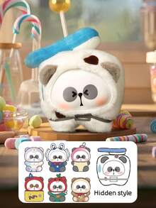 TOYCITY Blind Box (Non- Filling),MR.PA Candy Panda Collectible Figurine Blind Box Series, 6 Regular + 1 Hidden Candy Jar Design, Premium ABS Plastic Art Toy, Vibrant Fade-Resistant Desk Decor For Home & Office, Portable Travel Accessory, Perfect Birthday & Holiday Gift For Friends, Family, Collectors & Kawaii Enthusiasts,Cute Fluffy Cartoon Panda Decoration Ornament - Tide play blind box - View 10
