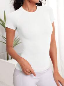 Sovereign Charm Áo thun thể thao lưới cắt lưng - trắng - Xem 4