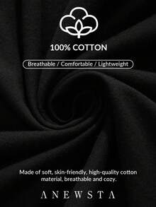 Anewsta Women's Fashionable Elegant Casual Black Short Sleeve T-Shirt, Versatile From Spring To Summer - Black - View 7