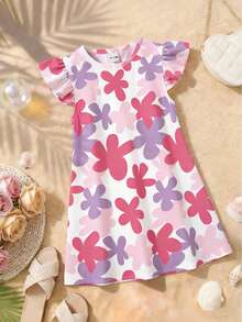 2pcs/Set Random Surprise Blind Box Outfits For Baby Girls 6 Months - 2-3 Years Old, 8 Styles To Choose 2, Sweet Cap Sleeve Dresses, Lightweight Fabric, Cute Casual Children Dresses, Random 2pcs Daily Wear Summer Baby Girl Clothing - Multicolor - View 8