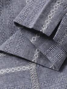 DAZY 男士纹理面料弹力腰短裤，夏季家居服 - 彩色 - 查看 7