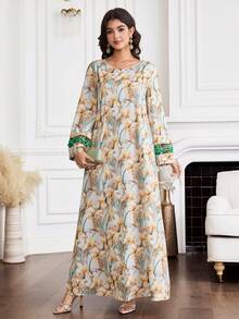 Yasmyna 女士印花休闲度假派对连衣裙 - 彩色 - 查看 4