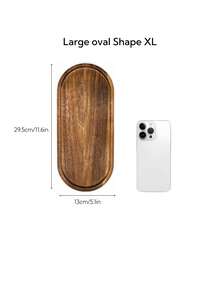 1/2 Piece Acorn-Shaped Wooden Tray, Oval Tray, Rectangular Tray, Wooden Tray, Beauty Display Tray, Perfume Tray, Bathroom Tray, Utensil Wooden Tray, Cake Tray, Kitchen Tray, Display Stand, Food Tray, Cupcake Tray, For Decoration, Halloween, Easter, Valentine's Day, Christmas, Table Decoration, For, Cake, Bread, Perfume, Jewelry, Bathroom Products - Multicolor - View 16