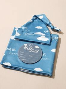 Newborn Photography Outfit And Props - Cloud Print - Multicolor - View 5