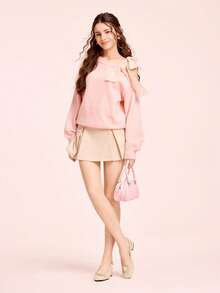 CUCCOO DOLLMOD 甜美仙女包头凉鞋 女式时尚 法式女士通勤花卉温柔外套 高跟鞋 粉色浅口玛丽珍运动鞋 - 淺粉色 - 查看 6