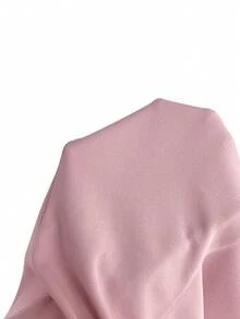 SHEIN EZwear 粉色高开衩无袖连衣裙，女士夏季连衣裙 - 粉色 - 查看 7