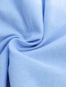 Vivid Eden Women's Casual Backless Jumpsuit With Textured Fabric, Suitable For Summer Vacation And Leisure - Blue - View 7