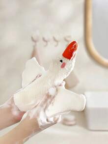 Joivida Goose-Shaped Kids Bath Balls Soft Non-Fraying Baby Bath Sponges Premium Skin-Friendly Bath Flowers - Multicolor - View 5