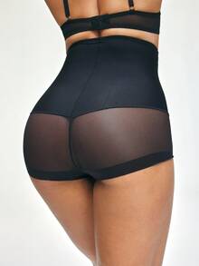 SHAPORA 1pc Women's Comfortable Minimalist Black Shapewear Bottom - Black - View 2