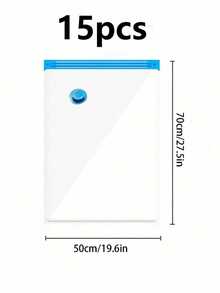 20/10/8/5/1件真空压缩袋，旅行收纳袋，衣物收纳袋，可重复使用真空袋，节省高达80%的空间，适用于夹克、衬衫、棉被、裤子、家居、宿舍、衣柜、卧室、浴室、旅行、返校季卧室、收纳袋、家居收纳、女式白色T恤、女式黑色裤子、女士冬装、连衣裙 - 彩色 - 查看 26