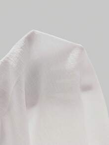 Balvessa Casual Split Collar Retro Print Women Shirt - White - View 6