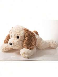 可爱造型的卧姿和蹲姿狗狗毛绒玩具，采用磨毛花卉PV材质，超柔软短毛绒面料，手工制作，纤维填充，钩织而成，是送给父母的完美礼物。 - 彩色 - 查看 10