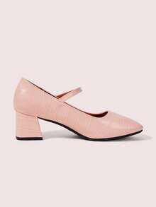 CUCCOO DOLLMOD 女士圆头粉色学院风JK鞋款，百搭舒适，可爱甜美双带玛丽珍鞋 - 淺粉色 - 查看 10