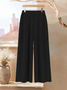 Rusticease 大码女式几何花卉印花两件套休闲装，宽松长袖上衣和裤子，适合秋冬季 - 黑色 - 查看 6