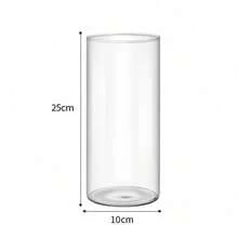 1个透明简约水培玻璃花瓶，适用于婚礼、客厅装饰、苔藓瓶礼品、生日、毕业典礼、家居装饰。 - 無色 - 查看 7