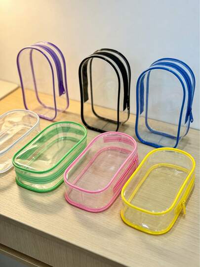 POKOJA LAND Túi đựng búp bê trong suốt có khóa kéo, kích thước 7,48 inch, nhiều màu sắc để lựa chọn, chất liệu PVC, kèm móc khóa, thích hợp làm quà tặng cho người yêu búp bê, quà sinh nhật, quà ngày lễ, quà từ mùa xuân đến mùa hè.