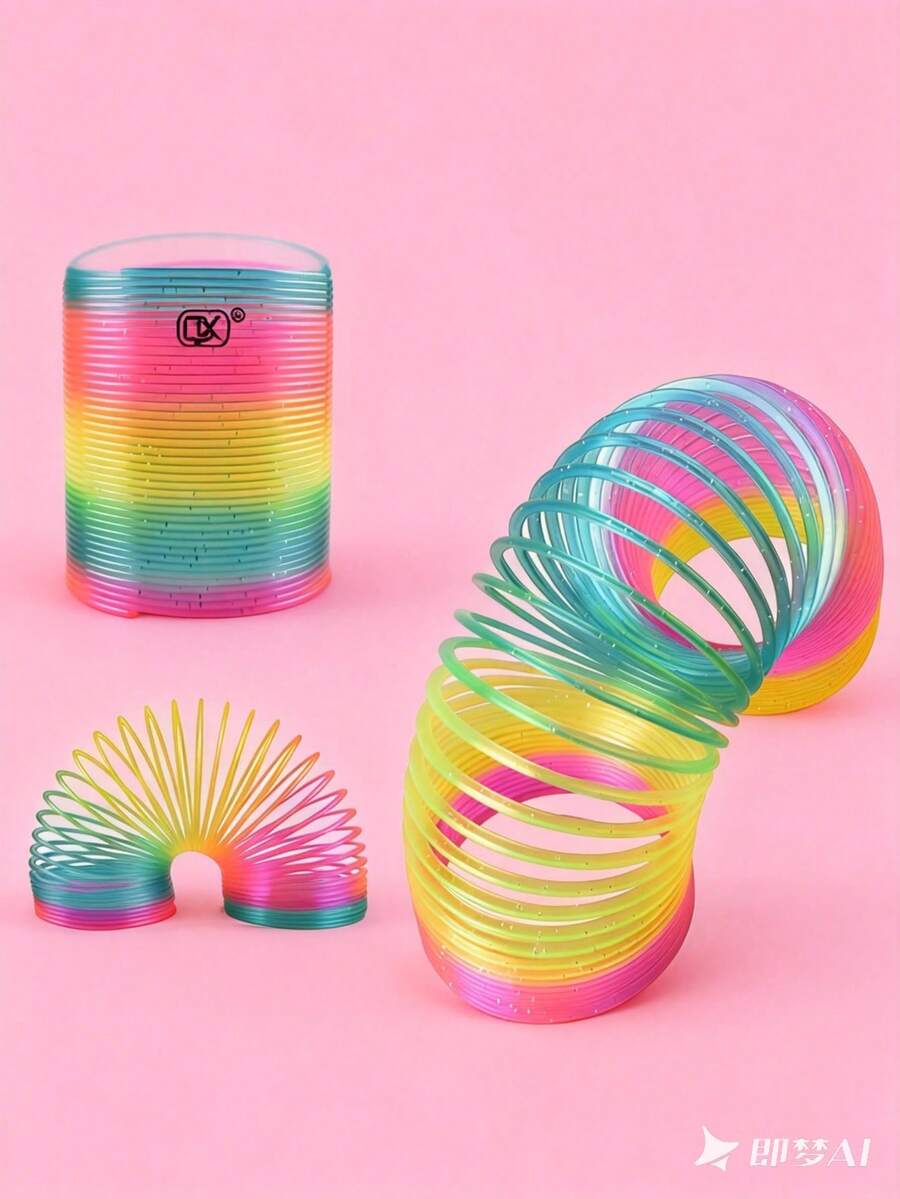 MINKOJA - BESTSELLERS 1-Pack Rainbow Slinky Toy - Classic Coil Spring Toy For Kids - Multicolor - View 1