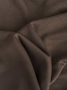 Sweetra Women's New Spring/Summer Casual, Work, Commute, Picnic Solid Brown Side Seam Ruffle Bow Design Collegiate Style Cute & Versatile Women Pants - Coffee Brown - View 7