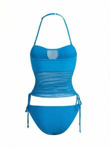 Swim Vcay Women Tankinis - Blue - View 2
