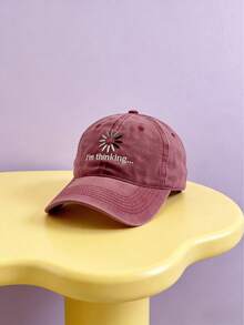 Joivida Boné de Beisebol de Algodão Lavado Vintage, Boné Trucker Bordado Unissex, Tela de Algodão Respirável nas Costas, Boné Casual para Uso Diário, Chapéu de Sol para Compras e Viagens, Ajustável com Fecho, Moda Streetwear, Boné Retrô Y2K, Unissex Homens e Mulheres - Multicolor - Visão 3