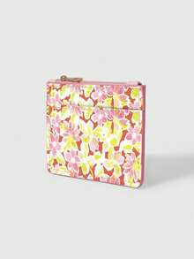 ROMWE Kawaii 装满黄色粉色花朵的可爱卡片袋 - 黃粉色 - 查看 2