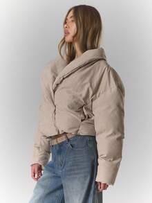 MUSERA Vinterjackor för kvinnor - Kaki - Visa 3