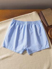 舒适休闲复古英伦风男士睡裤 - 藍色 - 查看 2