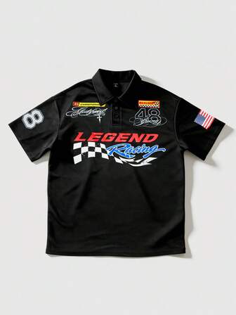 Polo décontracté pour homme, collection printemps-été 2026, col à revers, manches courtes, style sport à la mode, idéal pour les couples.