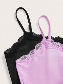 SHEIN EZwear Bộ đồ liền thân ôm sát, dễ phối đồ, nhiều món - Nhiều màu - Xem 7