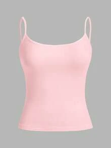SHEIN EZwear 3pcs/Set Women's Sexy Crop Top Camisole, Suitable For Summer Camisole Tops For Women 3 Pack Tops Pastel Tops Tight Tops Cami Tops - Multicolor - View 10