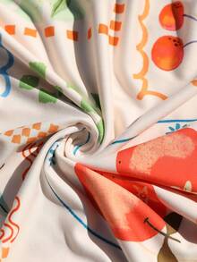 Vivid Eden 度假风露背高开衩波西米亚风多色印花女装 - 彩色 - 查看 5