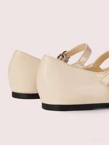 CUCCOO DOLLMOD 圆头舒适粉色蝴蝶结时尚优雅女士平底鞋 春季鞋 春假复活节 - 奶油白 - 查看 9